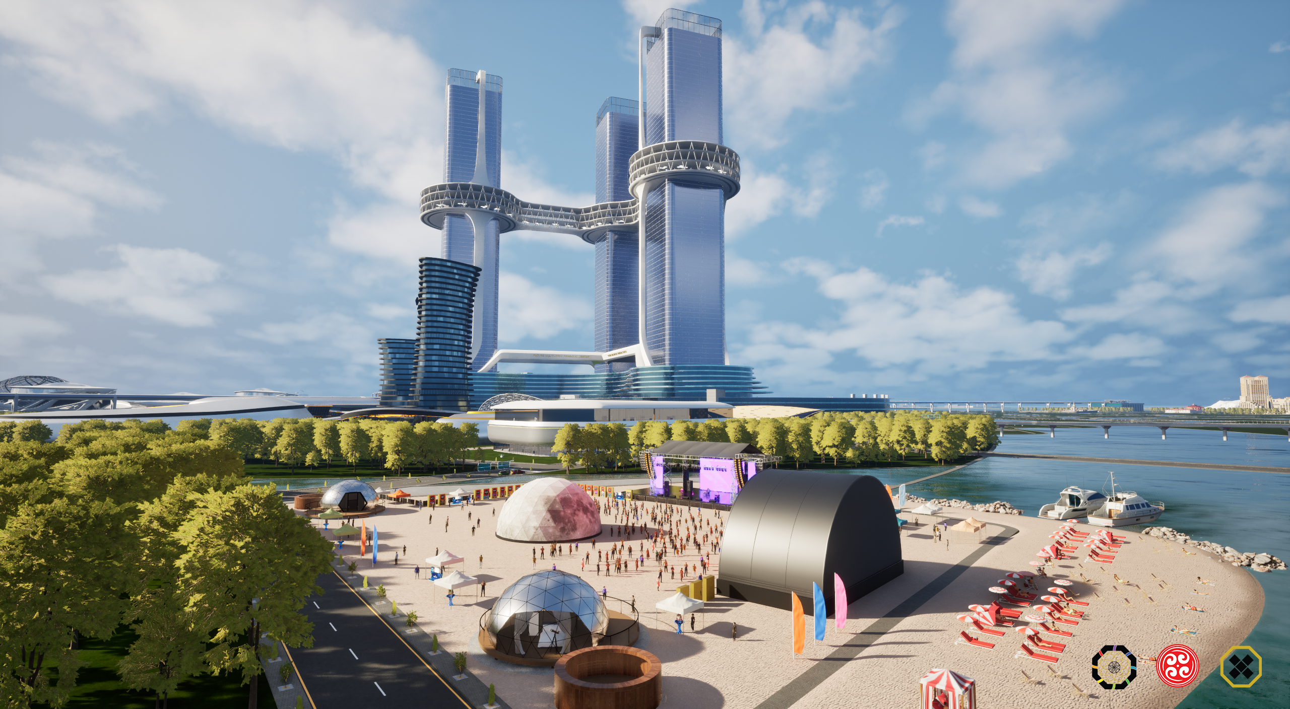 Lunaprise commemorative event venue rendering